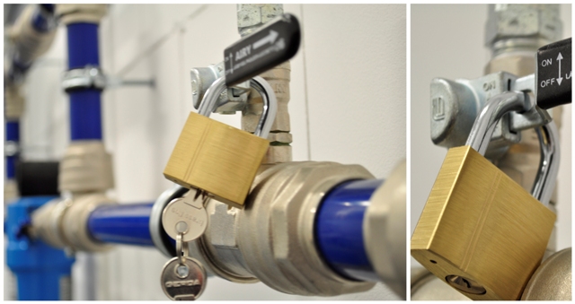 Lockout system w fabryce sprzętu AGD